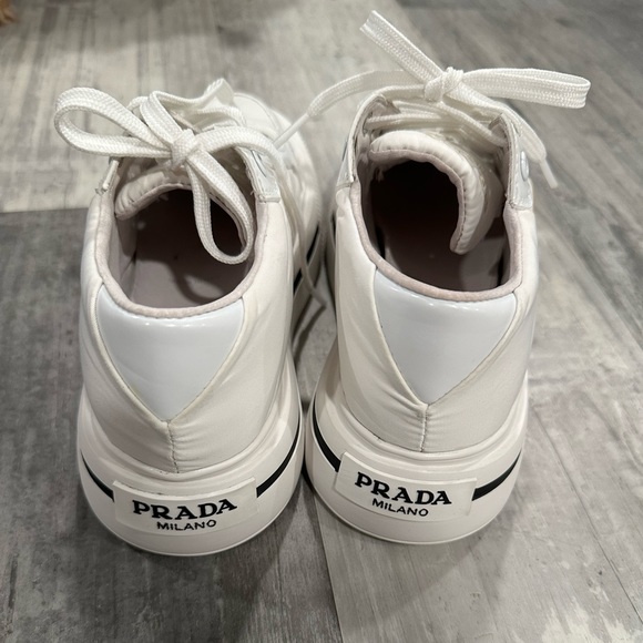 Prada sneakers white perfect conditions couples times used - Picture 4 of 11